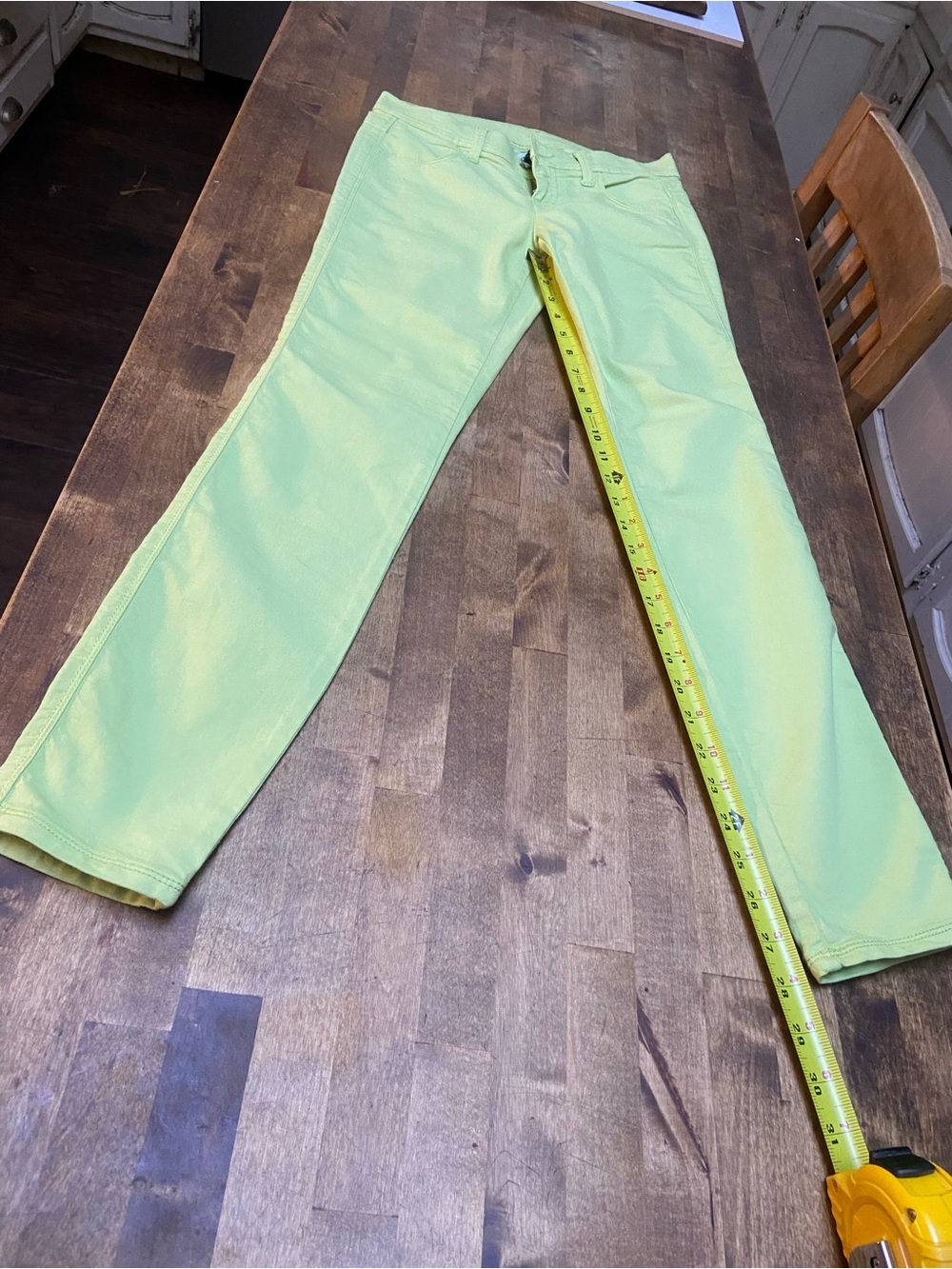 Women’s Lime Green Stretch Jeans